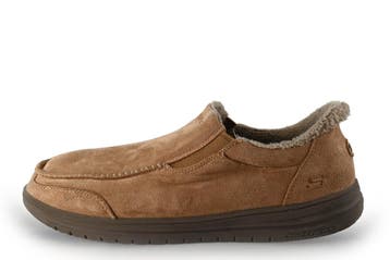 Skechers Pantoffels in maat 44 Cognac, Verzenden, Pantoffels of Sloffen