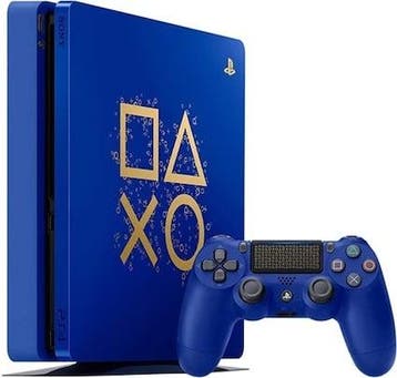 Playstation 4 Slim 500GB Days of Play + V2 Controller, Games en Spelcomputers, Spelcomputers | Sony PlayStation 4, Ophalen of Verzenden