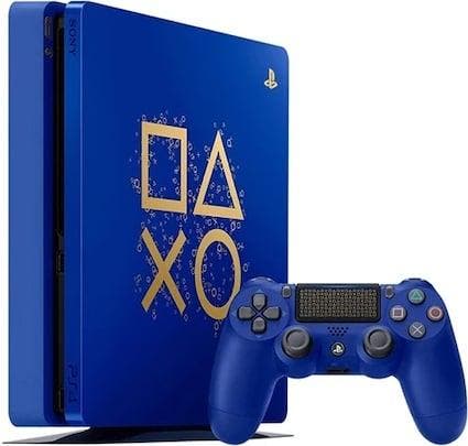 Playstation 4 Slim 500GB Days of Play + V2 Controller, Games en Spelcomputers, Spelcomputers | Sony PlayStation 4, Zo goed als nieuw