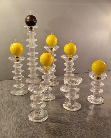 Iittala - Timo Sarpaneva - Chandelier Festivo (8) - Verre -, Antiquités & Art