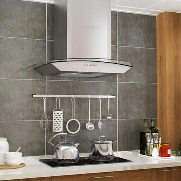 vidaXL Wandafzuigkap 756 m³/u LED 60 cm roestvrij staal, Elektronische apparatuur, Verzenden, Nieuw