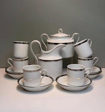 Ginori - Koffieservies (14) - Porselein - Ginori