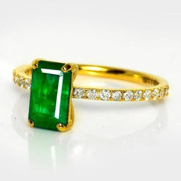 Sans prix de réserve - Bague - 14 carats Or jaune, IGI 1,29, Nieuw