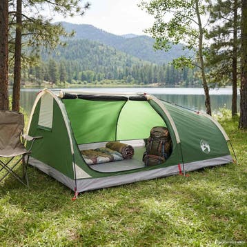 vidaXL Hiking Tent Waterdicht 1-persoons 1-Persoon Groen, Verzenden, Nieuw