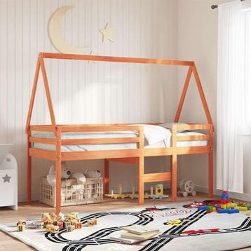 vidaXL Kinderbedhuisje 209x85,5x88 cm massief grenenhout, Verzenden, Nieuw