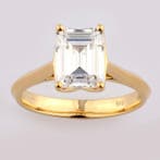 Zonder minimumprijs - Ring - 14 karaat Geel goud - 4.09ct.