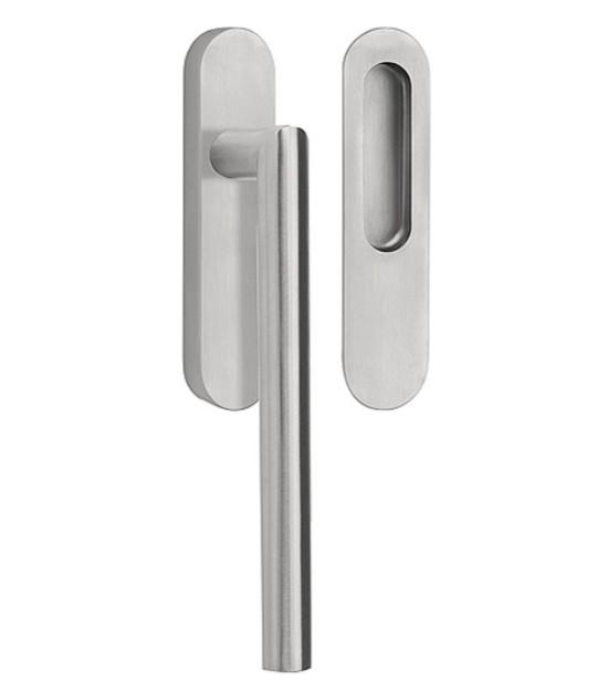 Hef/schuifdeurbeslag BASICS LB230 blind mat rvs, Doe-het-zelf en Bouw, Deuren en Vliegenramen, Nieuw