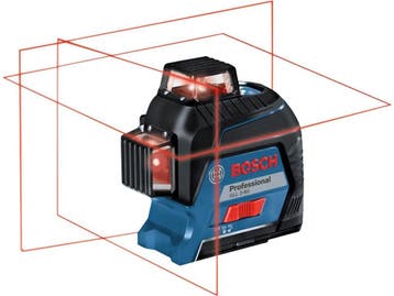 Bosch GLL 3-80 Professional - Lijnlaser - 3 x 360° lijnen, Doe-het-zelf en Bouw, Verzenden, Nieuw