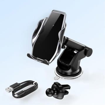 Qi Draadloze Autolader 15W - Quick Charge 3.0 - Dashboard, Verzenden, Nieuw
