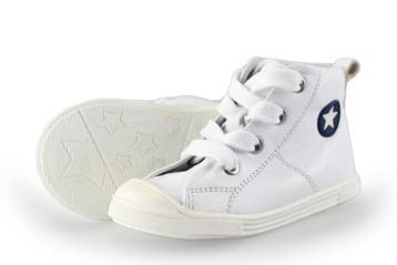 Jopper Hoge sneakers Jongens in maat 23 Wit, Verzenden, Schoenen, Zo goed als nieuw, Jongen of Meisje