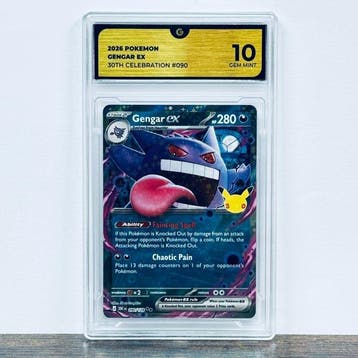 Pokémon Graded card - Gengar ex 090- 30th Anniversary –