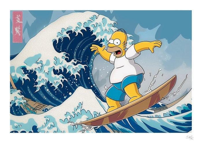 SKE - Homer Kanagawa Wave, Antiek en Kunst, Kunst | Designobjecten