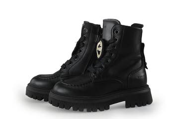 Nubikk Veterboots Meisjes in maat 25 Zwart, Kinderen en Baby's, Verzenden, Jongen of Meisje, Nubikk, Schoenen