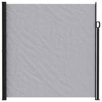 Uittrekbaar Zijscherm 600x220cm Grijs - Privacy in je tui..., Staal, Zo goed als nieuw, 200 cm of meer, Verzenden