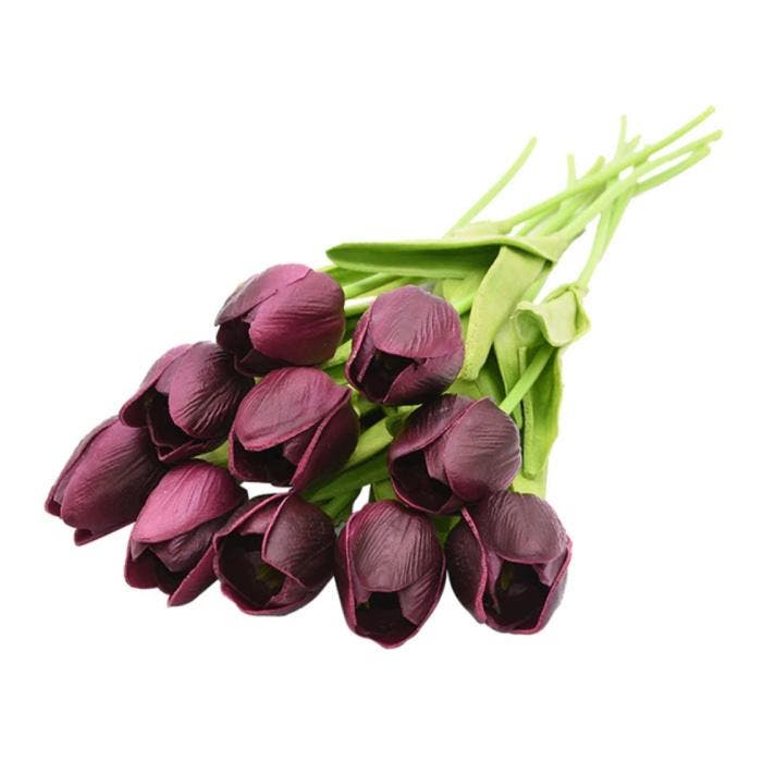 Kunst Boeket - Tulpen Zijden Bloemen Tulp Luxe Boeketten, Huis en Inrichting, Woonaccessoires | Kunstplanten en Kunstbloemen, Nieuw