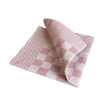 Servetten Beige en Wit Geblokt 40x40cm 100% Katoen - Treb WS, Verzenden, Nieuw, Overige kleuren, Overige typen