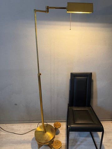 Staande lamp - Messing - Notarislamp, Antiek en Kunst