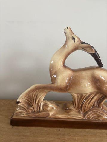 Gustave Asch sainte Radegonde - Statue, Antilope - style, Antiquités & Art