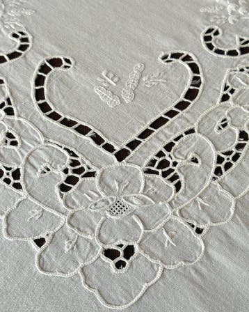 Nappe (13) - 250 cm - 175 cm - Nappe en lin à jour