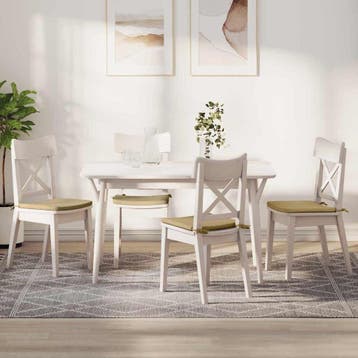 vidaXL Zitkussens 4 st Corduroy stof Grijs Groen 40 x 40 x 3, Huis en Inrichting, Woonaccessoires | Kussens, Verzenden, Nieuw