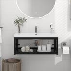 vidaXL Wastafelframe wandgemonteerd 79x38x31 cm ijzer zwart, Verzenden
