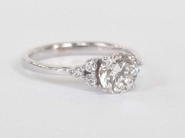 Bague de fiançailles - 18 carats Or blanc - 1.17ct. tw., Bijoux, Sacs & Beauté, Bijoux anciens