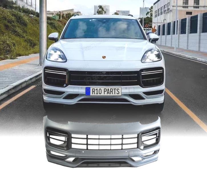 PARE CHOCS FRONTAL PORSCHE CAYENNE 18-23 LOOK TURBO, Auto-onderdelen, Carrosserie, Verzenden