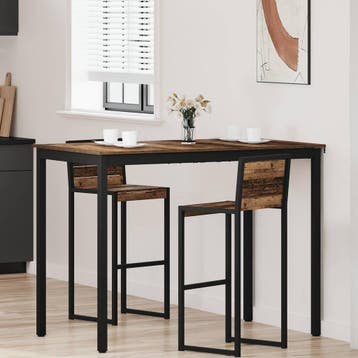 vidaXL Staande Bartafel Bewerkt hout Rechthoekig, Verzenden, Nieuw