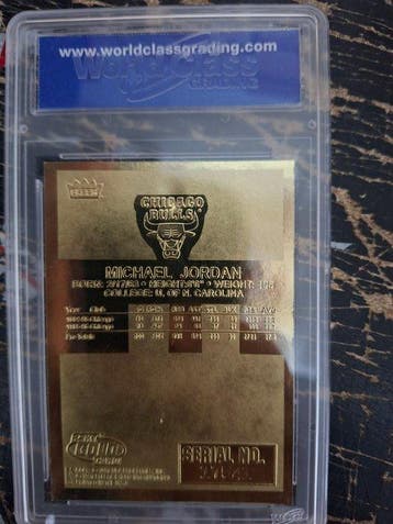 1996/97 Fleer EX-2000 23 KT Gold Michael Jordan Rookie-kaart, Verzamelen, Nieuw