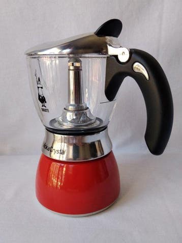 Caffettiera Bialetti Moka Crystal in Alluminio e Vetro -