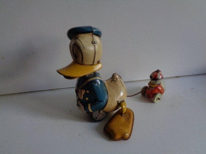line mar toys - Blikken speelgoed - donald duck mit trick, Antiek en Kunst, Antiek | Speelgoed
