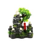 Ruïne met bonsai  waterrad en luchtaansluiting /  As-291, Verzenden, Gevuld zeewateraquarium
