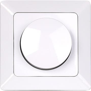 Aigi LED inbouwdimmer glanzend wit 3-60W 230V druk/draaiknop, Doe-het-zelf en Bouw, Verzenden, Nieuw