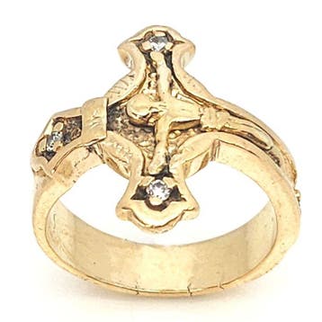 Bague - 18 carats Or jaune Diamant (Naturelle), Bijoux, Sacs & Beauté