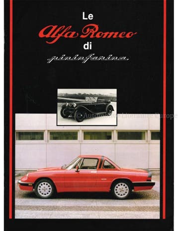 LE ALFA ROMEO DI PININFARINA, Nieuw