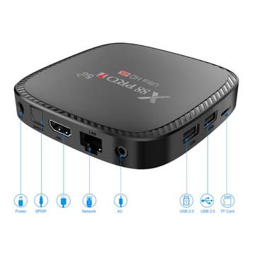X88S TV Box Mediaspeler Android 10 - Bluetooth 5.0 - Kodi -, Verzenden, Nieuw