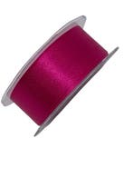 Dubbelsatijn lint Azalea cyclaam 38 mm rol 25 meter, Nieuw