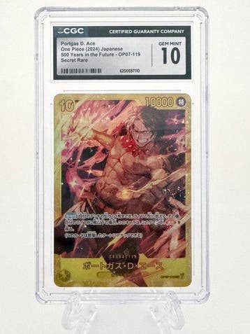 One Piece - 1 Graded card - One Piece - Portgas D. Ace -, Nieuw