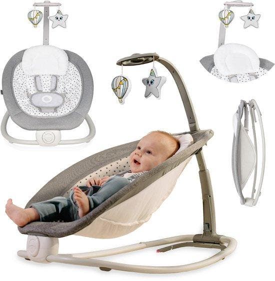Lionelo Pascal – Wipstoel Schommelstoel – 5 Melodieën &, Kinderen en Baby's, Babywiegjes en Ledikanten, Nieuw, Verzenden