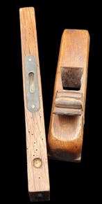 Outil de travail (2) - rabot et niveau vintage