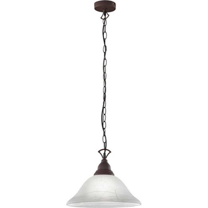 LED Hanglamp Trion Kantra - Roestkleur, Aluminium, E27 fitti, Maison & Meubles, Lampes | Suspensions, Envoi