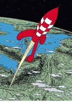 Kuifje Plastieken Map A4 Raket naar de Maan 2, Verzamelen, Ophalen of Verzenden, Nieuw