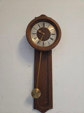 Horloge murale - Bois - 1990-2000 - Horloge murale vintage, Antiquités & Art