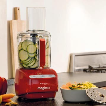 Magimix Le Mini Plus - Foodprocessor - Rood, Verzenden, Zo goed als nieuw