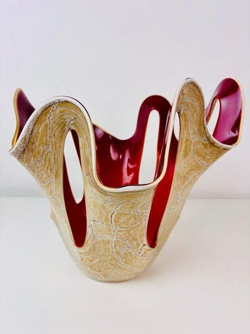 Jozefina Krosno - Vaas - artglass vaas – sculpturale