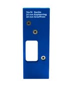 Boormal voor scharnieren ronde hoek 76x76 mm rechts, Doe-het-zelf en Bouw, Nieuw