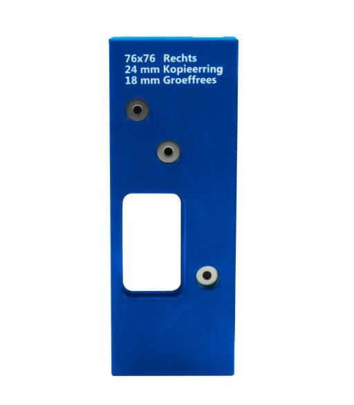 Boormal voor scharnieren ronde hoek 76x76 mm rechts, Bricolage & Construction, Bricolage & Rénovation Autre