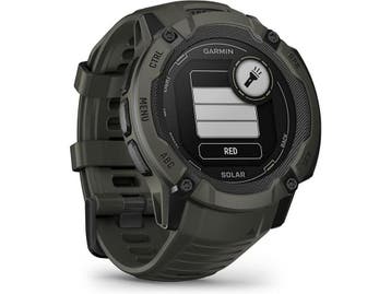 Garmin Instinct 2X Solar 50 mm groen met een groen siliconen, Verzenden, Zo goed als nieuw, Garmin