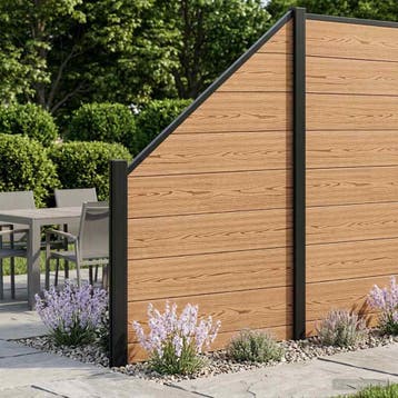 vidaXL Hekset 8 pcs 1311 x 186 cm WPC en Aluminium Bruin, Verzenden