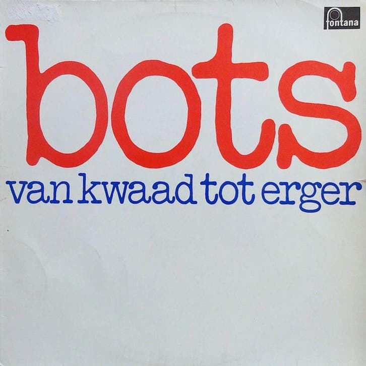 Bots – Van Kwaad Tot Erger LP, Cd's en Dvd's, Vinyl | Pop, Verzenden